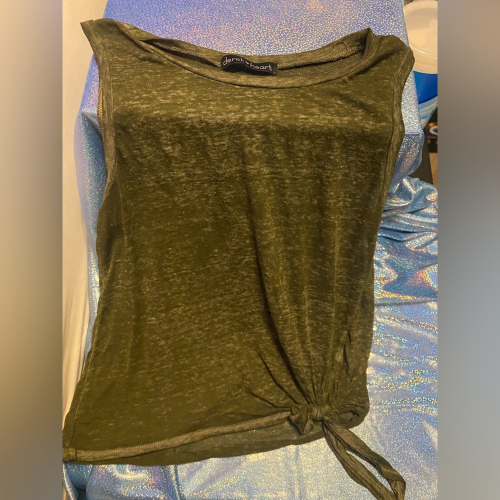 Olive Green Women's Top